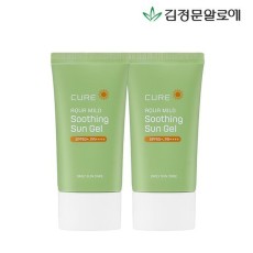 김정문알로에 큐어 아쿠아 마일드 수딩 선젤 선크림 50ml 2개