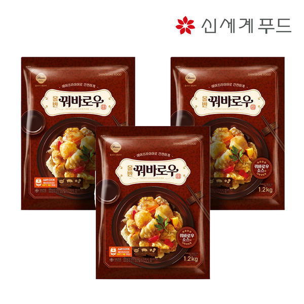 올반 꿔바로우 1.2kg x 3봉 (소스포함)