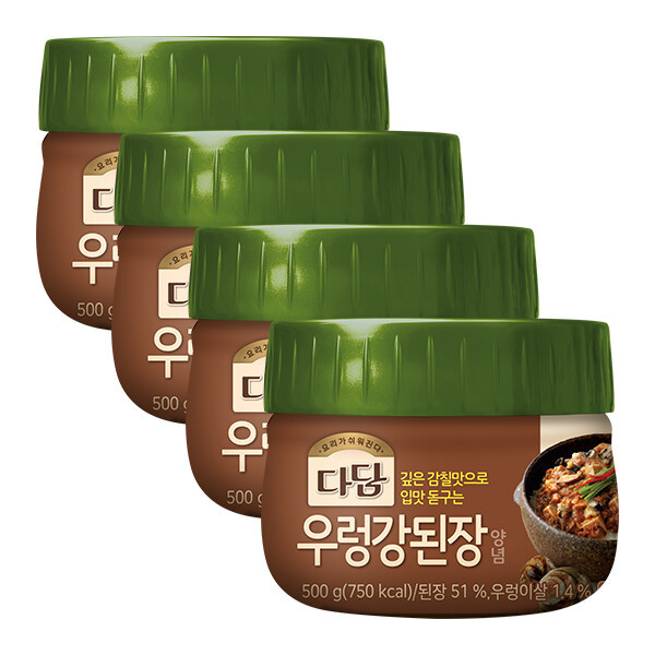 (현대Hmall) CJ 다담 우렁강된장 양념 500g X 4개