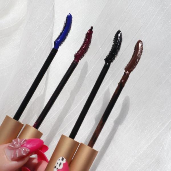 GlamColour 컬러 마스카라 블랙 속눈썹 연장 브러쉬 뷰티 메이크업 오래 지속되는 골드